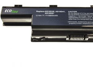 EcoLine - AS10D31 AS10D41 AS10D51 AS10D71 Batterij Geschikt voor de Acer Aspire 5740G 5741G 5742G 5749Z 5750G 5755G / 11.1V 6600mAh
