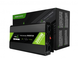 EcoLine - Wechselrichter 24V auf 220V/230V - 2000W Leistung - Reine Sinuswelle - Spannungswandler