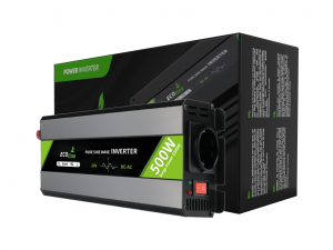 EcoLine - Wechselrichter 24V auf 220V/230V - 500W Leistung - Reine Sinuswelle - Spannungswandler